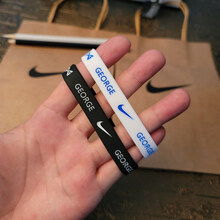 篮球硅胶运动手环腕带潮男女学生个性手链 黑色+白色（二只装）