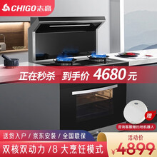志高（CHIGO）集成灶蒸烤一体灶侧吸变频嵌入式自动清洗家用环保蒸箱烤箱消毒柜一体机 900双电机蒸烤 延迟发货
