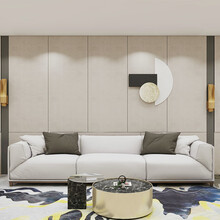 飞美家具全屋定制极简风格 卧室客厅家用环保隔音护墙板 长城板 护墙板易清洁 爱格/露水河均可定制 定制金