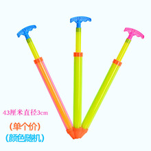 儿童水枪玩具喷水针筒式抽拉管男孩漂流大容量高压女孩呲滋打水仗 43厘米单孔 标准配置