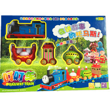 花园宝宝叮叮车 儿童玩具车小火车轨道玩具带电动音乐花园宝宝叮叮车万向轮火车头 电动轨道叮叮车 品质保证