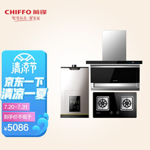 前锋 (CHIFFO） JSQ25/30-L01R 燃气热水器智能速热天然气恒温家用强排式厨卫家电燃 套餐2：16L01R+DM01+QE01-B 爵士金