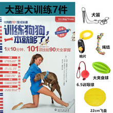 训狗教程驯犬师训狗工具拉布拉多金毛边牧泰迪训练用品 训犬套装 大型犬7件套