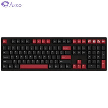 AKKO 3108 机械键盘 有线键盘 游戏键盘 108键正刻 全尺寸 电脑办公机械键盘 笔记本键盘 黑色 佳达隆橙轴