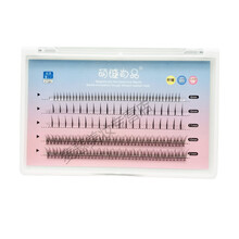 【夏季护肤】A型鱼尾混装+仙子毛假睫毛女自然仿真单簇上下睫毛夹心嫁接 A型混合装朵毛 (送胶水和镊子)