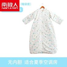 南极人旗舰官方网店新品夏天儿童睡袋儿童睡袋夏季薄款可脱胆纯棉纱布睡袋春秋款中大童四季通用防踢被 梦幻游乐园(无内胆) M码/110cm/适合身高80-105CM