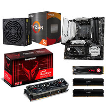 【3A显卡套装】撼讯RX6700XT 红魔+AMD 锐龙5 5600X+微星(MSI)MAG B550M MORTAR WIFI迫击炮电脑内置套装