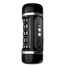 久爱（Jiuai）飞机杯全自动男用自慰器震动互动发音口部双通道智能夹吸双头计数成人情趣用品 久爱姬霸-黑色（耳机款）