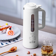 日本山水（SANSUI）豆浆机迷你1-2人破壁机家用小型多功能果蔬榨汁机免洗免滤婴儿宝宝辅食机 免滤 白色
