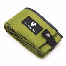 便携式猫砂盆外出可折叠非一次性猫沙盆防漏防水猫咪厕所 森林绿 大号