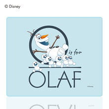 飞遁（LESAILES） 迪士尼正版授权260*210*3mm冰雪奇缘-雪宝家族游戏动漫小号鼠标垫 电脑键盘桌垫 蓝色