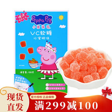 小猪佩奇（Peppa Pig）VC软糖108g/盒 儿童果汁糖 软糖 富含维C、丰富果汁 水蜜桃味果汁软糖