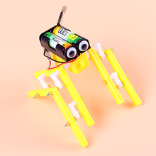 物理科技小制作小发明 小学生马达手工DIY材料科学实验玩具整套装礼物玩具 配手表+八足机器人