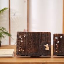 木质琴谱架家用便携桌面谱架乐谱架阅读架字帖架书架看书支架大号 中国结大号