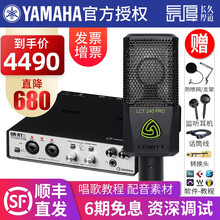 YAMAHA雅马哈声卡套装UR RT2  RT4专业录音K歌直播配音设备 混音编曲乐器吉他录音套装 RT2+莱维特240麦克风套装