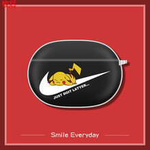 牧后 耳机套适用苹果Beats studio buds保护套apple真无线降噪蓝牙耳机保护壳 【白色耐客皮卡丘-透明软壳】收藏加购挂钩