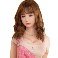 MESE魅涩  实体娃娃蜡像级全硅胶头带毛植发仿真人版免充气娃娃男用带骨架成人美女玩偶倒模情趣性用品 150cm(硅胶头+S级妆容+经络血管+套发版)