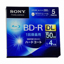 索尼SONY蓝光盘空白光碟可打印光盘BDR50G蓝光刻录盘BD梦特娇 1片