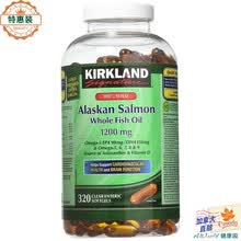 国际	【加拿大直邮】Kirkland 可兰高浓缩鱼油胶囊 野生阿拉斯加三文鱼油 320粒