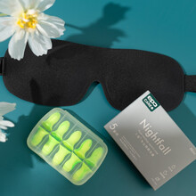 epc 防噪音隔音耳塞睡觉专用 入夜5副装+立体遮光透气舒适睡眠眼罩