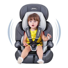 麦凯Meinkind 儿童安全座椅0-12岁母婴儿宝宝汽车用简易便携式新生儿车载坐椅可折叠 灰色