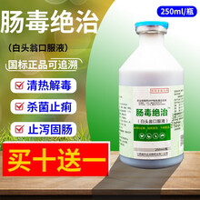 白头翁口服液兽用猪牛羊肠炎腹泻拉稀止痢药鸡白痢鸭鹅禽用兔拉稀止泻药 48盒