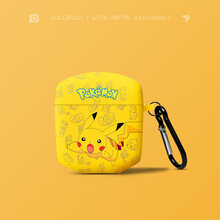 韵宁 Lollipods plus保护套漫步者Lollipod无线蓝牙耳机保护壳个性卡通硅胶耳机软壳 漫步者Lollipods【跳跃皮卡丘】+挂钩