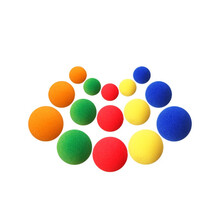 魔术海绵球魔幻海绵小球 海绵球(单颗) 魔术道具近景儿童舞台套 红色 中号(直径3.5cm)