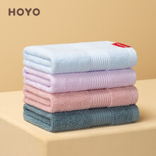 HOYO日本小方巾纯棉抗菌小毛巾儿童方巾洗脸擦手巾全棉吸汗汗巾私处护理吸水不爱掉毛4条装