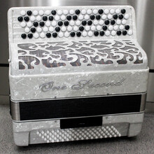 一秒巴扬手风琴专业乐器60/96/120/80/考级演奏初学 型号C80-巴阳80贝斯白色