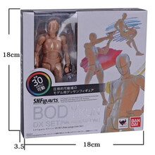 男女素体灰黑肉橙手办模型豪华版绘画工具关节可动人偶 素体豪华肤色男