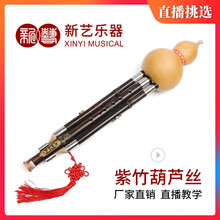 新艺乐器 紫竹葫芦丝乐器 C调降B调 专业演奏型葫芦丝儿童成人初学者 降B调