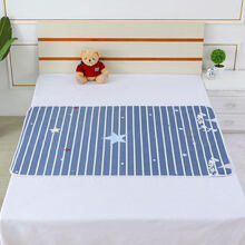 婴儿水晶绒隔尿垫防水可洗姨妈垫例假学生宿舍月经垫生理期小床垫 五角星【两面可用】 60x80cm