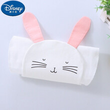 迪士尼宝宝婴儿隔汗巾0-3-6岁儿童用吸汗垫背巾儿童纯棉巾纱布可爱卡通幼儿园加大码 小兔子【2条装】 小码【21*26CM建议0-1岁】