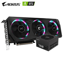 技嘉（GIGABYTE）AMD RX 6700XT/6800XT/6900XT 作图游戏显卡 RX6700XT 小雕+P750GM电源 【A卡推荐】