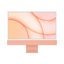 Apple iMac 24英寸 4.5K屏 新款八核M1芯片(8核图形处理器) 8G 256G SSD 一体式电脑主机 橙色