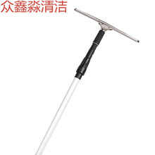 擦窗器不锈钢玻璃刮水器擦玻璃神器铝合金伸缩杆刮刀家政保洁家用 1.2米杆子+玻璃刮