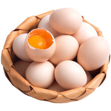 【桃园散养】喜食斋 正宗初生土鸡蛋30枚 谷物虫草新鲜柴鸡蛋笨鸡蛋 小蛋 土鸡蛋40枚
