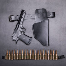 奎茗儿童玩具枪套装男孩小警察玩具皮带枪套声光仿真演出道具枪 枪套+腰带