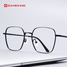 Gameking眼镜近视眼镜男女防蓝光防辐射眼镜框架有度数配近视眼睛 J3038黑色 含1.56防蓝光【适用0-400度】