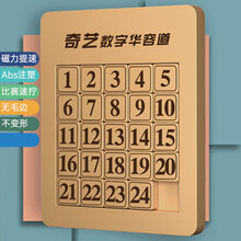 奇艺磁力三国数字华容道磁性拼图成人益智玩具儿童小学生竞速比赛通关解题 24键数字华容道【磁力版】