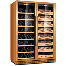 茄龙（CIGARLOONG）CL-188CT1雪茄柜雪茄盒恒温恒湿雪茄柜实木双门雪茄红酒柜 榉木雪茄红酒款金色