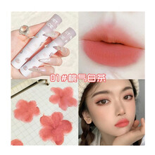 xixi小白管唇釉丝绒雾面女学生款哑光口红不易掉色平价小众唇泥 01#桃气白茶