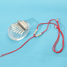 杉贝 SHANBEI 小8音迷你 便携式mini拇指琴手指琴卡林巴琴 跨境礼品抖音同款 迷你水晶椭圆