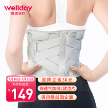 维德医疗（WELLDAY）医用护腰带腰椎间盘牵引器突出运动束缚收腹带健身腰带劳损护腰男女款 女M