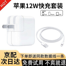 适用苹果iPad充电器套装线快充头平板air2/Pro/mini5/4/3/7/8X/11/12驰界 12W苹果快充头+快充数据线1米