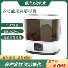 总裁小姐果蔬降解消毒机洗菜机食材净化机器全自动多功能臭氧家用商用食物水果蔬菜活氧发生器9L大容量