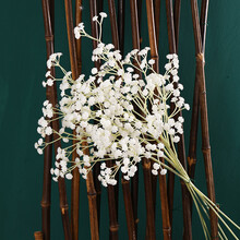 牡丹花室内仿真花装饰客厅假花摆件绢花干花花束摆设餐桌花人造花 满天星（6支）