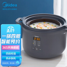 美的（Midea） 电炖锅 电炖盅 煲汤锅炖汤锅 煮粥锅 隔水炖锅燕窝炖盅2.2L 智能预约 DZ22E101