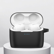 中陌（zigmog）vivo tws2 蓝牙耳机保护套 vivo tws2 真无线耳机收纳盒 硅胶全包防摔防尘软壳 黑色